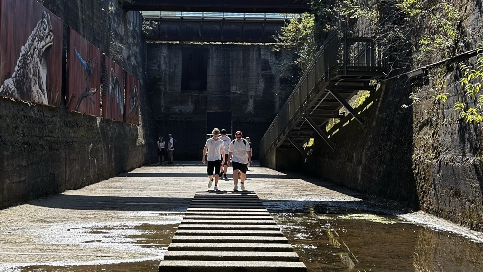 Von Kohle und Stahl zu Kunst und Natur: Sowi-Kurse im Landschaftspark Nord