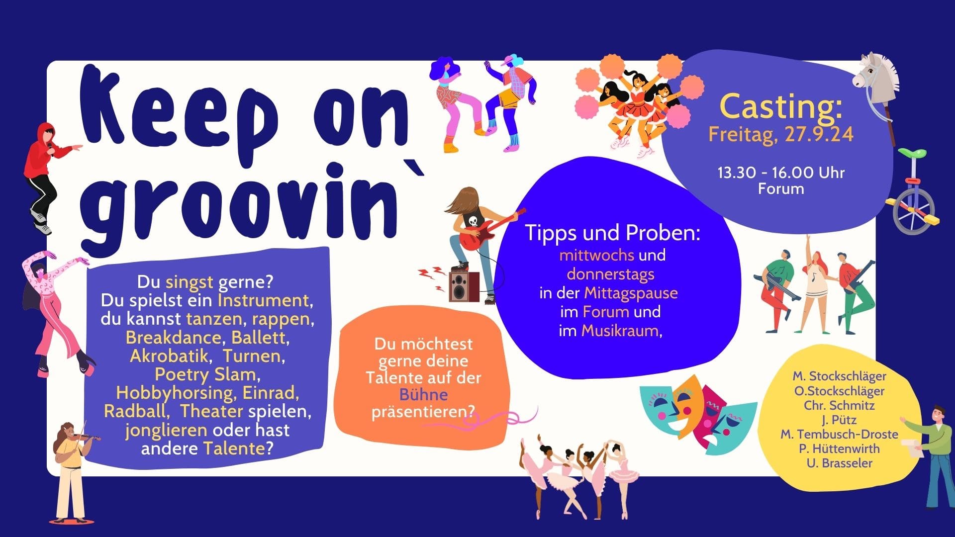 Keep on Groovin Proben und Casting