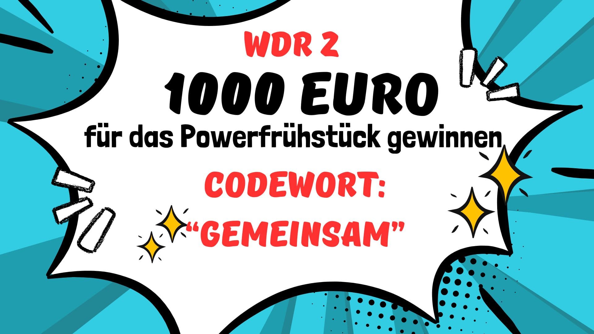 1000 Euro von WDR 2