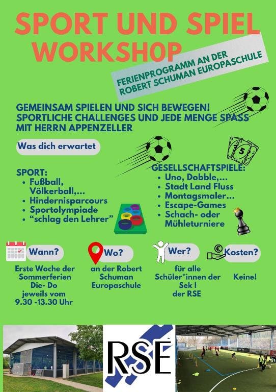 Workshop Sport und Spiel Workshop Sport und Spiel