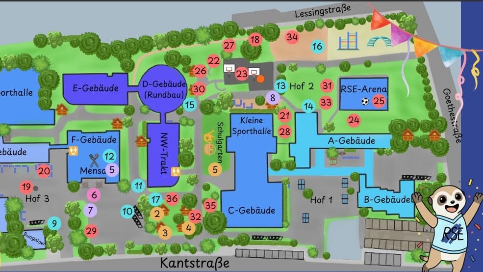 Unser Schulfest: Programm und Übersichtsplan