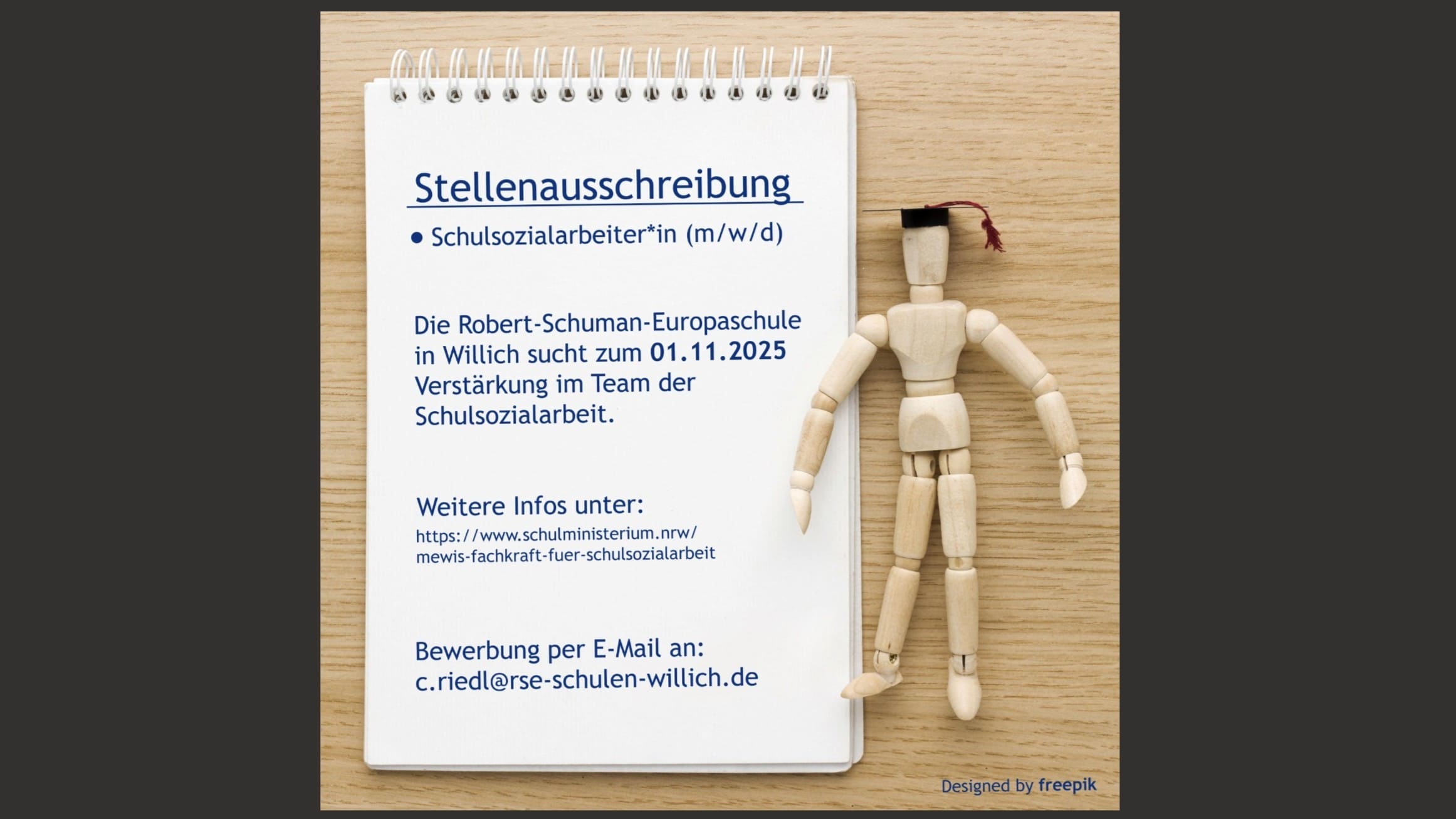 Stellenausschreibung Schulsozialarbeit