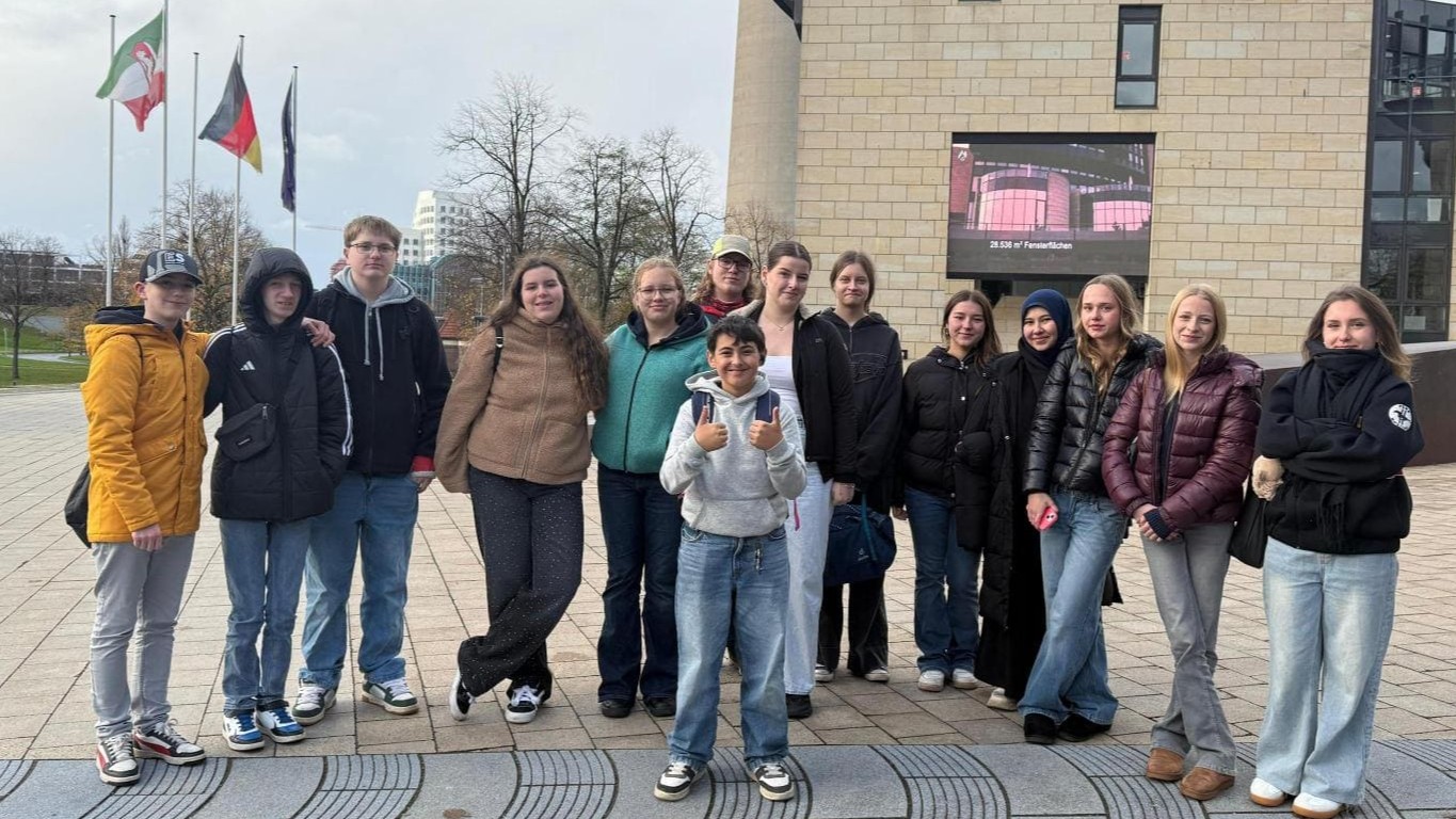 Medienscouts zu Gast im Landtag
