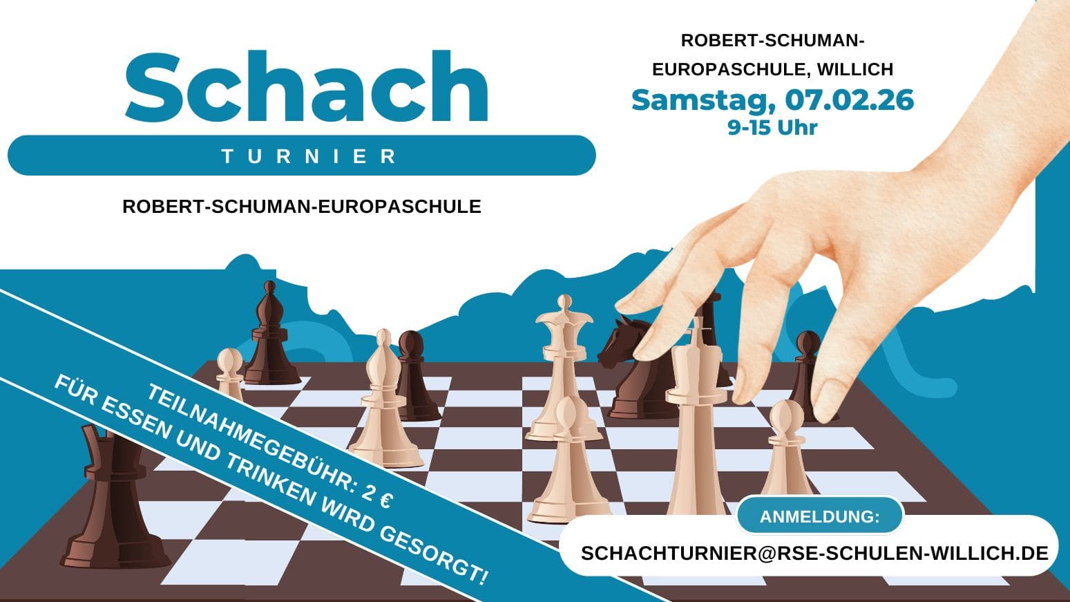 2.Schulschachturnier Ankündigung