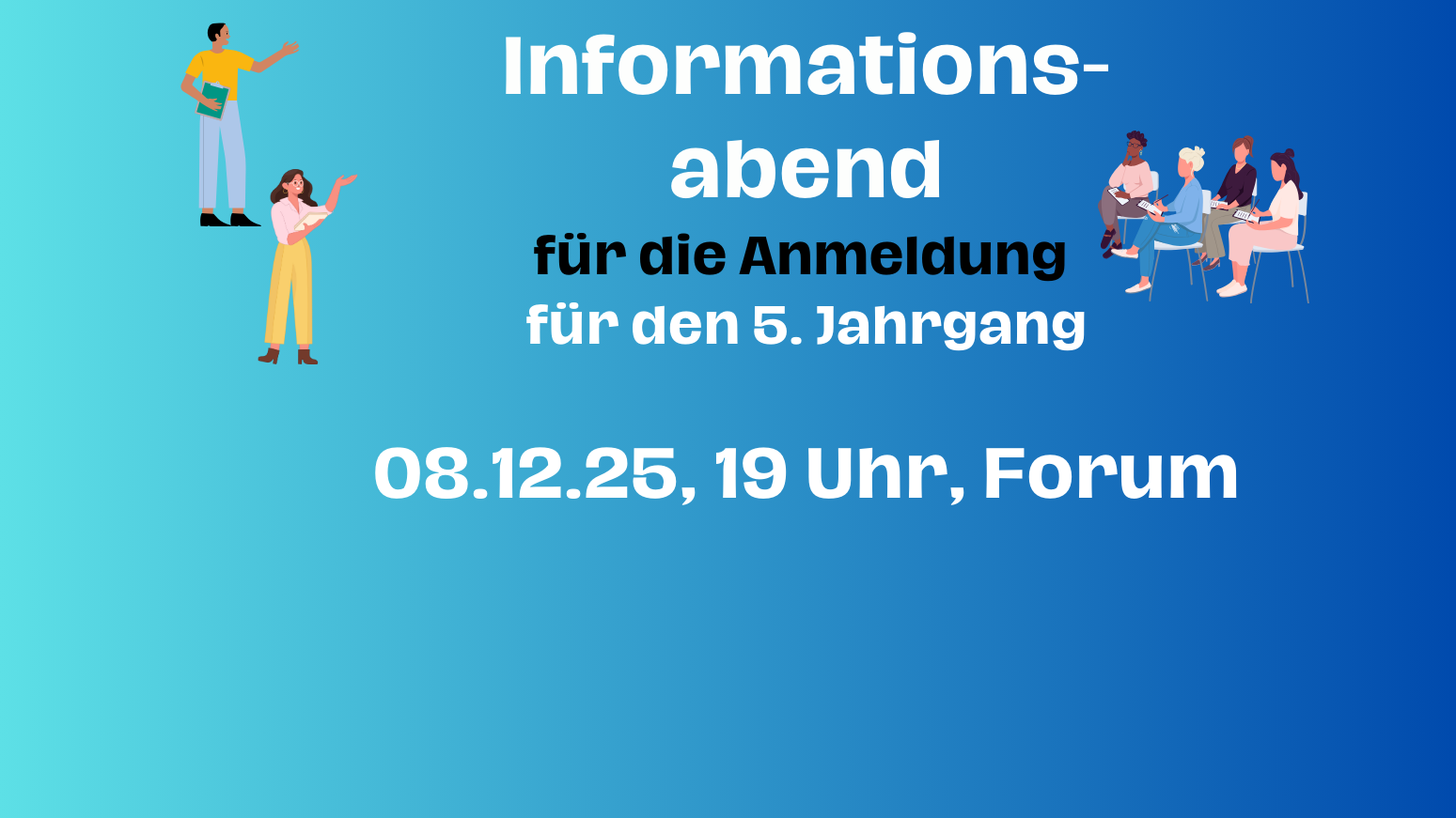 Anmeldung für den neuen 5.Jahrgang