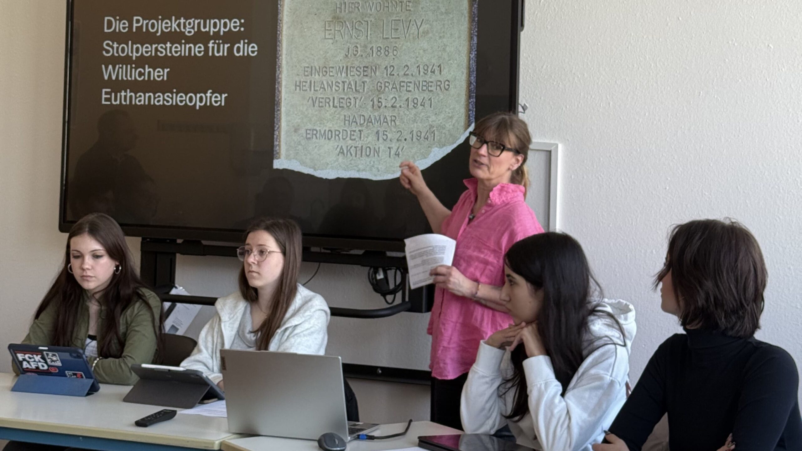 Stolpersteine für die Opfer der „Euthanasie“- Morde in Willich