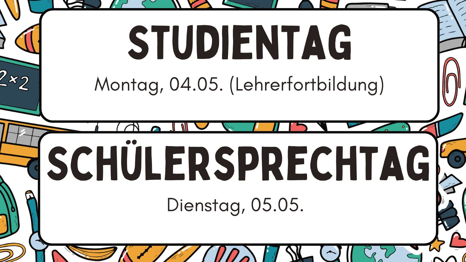 Studientag & Schülersprechtag