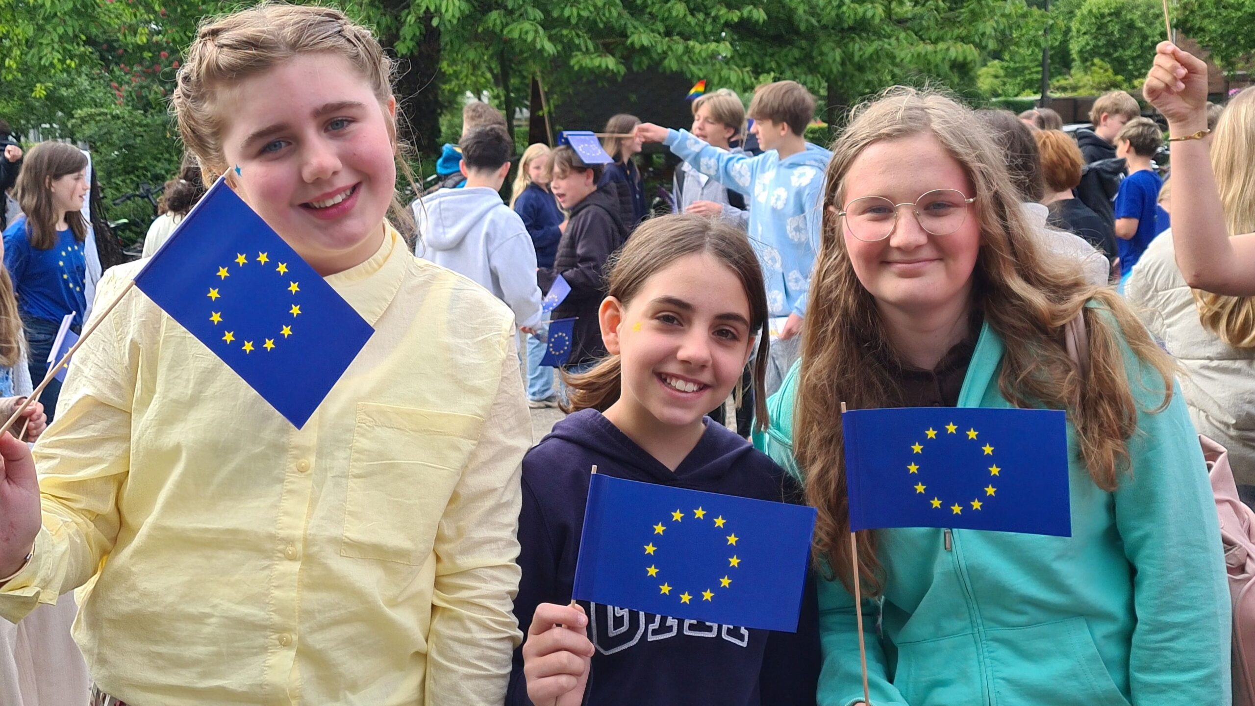 Bunte Stimmung bei unserer EuroPa-rty zum Europatag